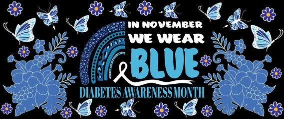 Libbey glass wrap Diabetes awareness ,In November we wear blue SVG png, Coquette bow, Diabetes Awareness SVG png, Dalmatian dots, race, Hope, Retro Blue Ribbon Awareness svg png
