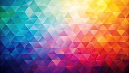 Abstract background of triangular shapes in color gradient point of view