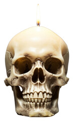 Fototapeta premium PNG Skull candle spirituality illuminated.