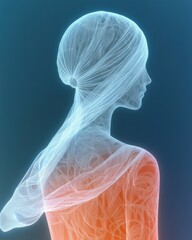 Fototapeta premium Surreal Female Portrait Collages Combining Nature, Geometry, and Abstract Elements for Dreamlike, Conceptual Art