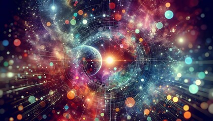 A mesmerising swirl of galactic colour, light and space dust.