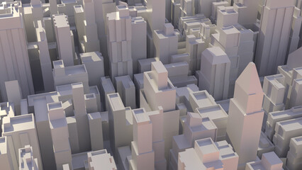 Fototapeta premium The city image for real estate or property concept 3d rendering.
