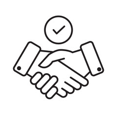 Mediator Icon, Bussines mediator, Handshake