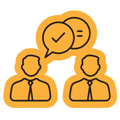 Mediator Icon, Bussines mediator, Handshake