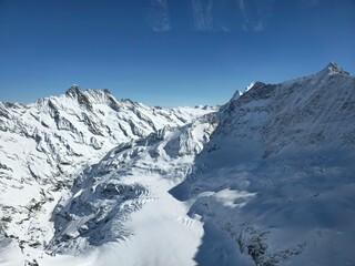 Swiss mountains in the winter