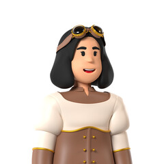 Steam Punk Character Cosplay costume 3D Avatar © kerismaker