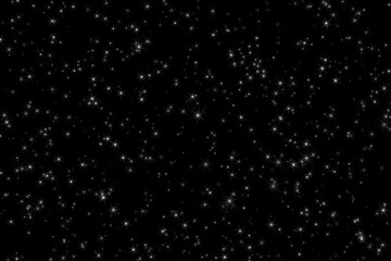 White glowing stars night sky universe background