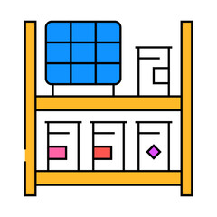 chemical storage energy line icon vector. chemical storage energy sign. isolated symbol illustration