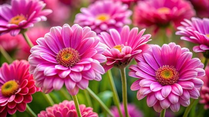 Delicate pink flowers in full bloom, soft petals and vibrant green leaves, creating a serene and romantic atmosphere, perfect for springtime gardens, weddings or floral-themed decor and arrangement.