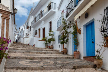 Fototapeta premium Gasse in Frigiliana, Andalusien