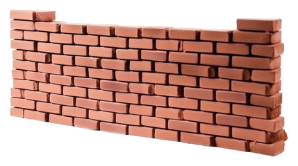 Obraz premium PNG Brick wall architecture white background simplicity.
