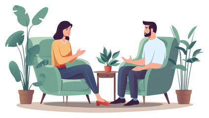 PNG Therapy conversation furniture interview.