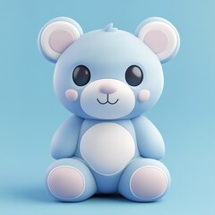 Obraz premium 3D Stuffed Animal Icon: Soft and Cuddly Toy for Kids