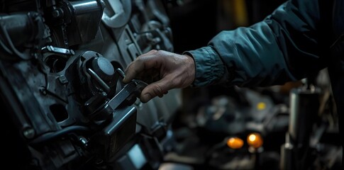 Mechanic Working on a Vehicle