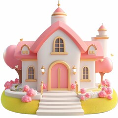 3D Wedding Venue Icon: Beautiful Location for Special Day