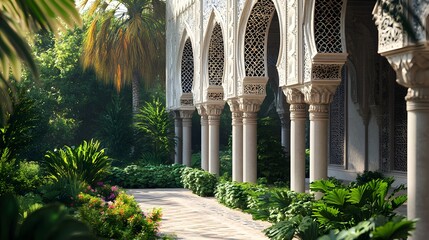 A Walk Through a Luxurious Courtyard