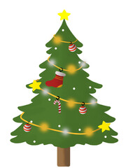 green christmas tree