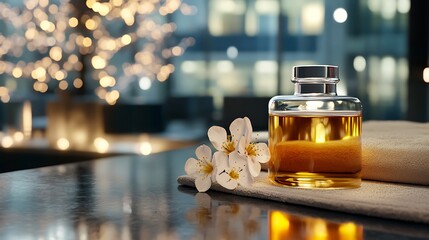 Spa Treatment with Essential Oil and Flowers