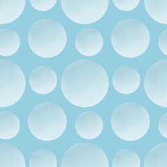 Repeating raster pattern with blue circles on a blue background