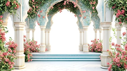 Royal Mughal Garden Frame Designs for Classic Artwork Presentations – Perfect for Any Occasion
