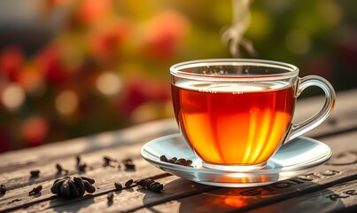 cup of tea with cinnamon