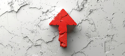 Modern, abstract arrow symbolizing business graph concepts on background. Perfect for depicting growth and financial success.