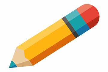 Beautiful pencil vector art illustration