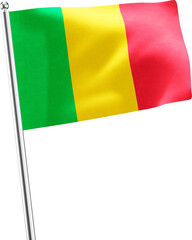 Mali realistic 3d flag render