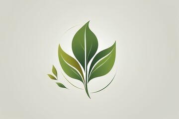 Elegant Leaf Design for Natural Products