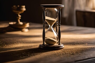 sand hourglass isolated on transparent background