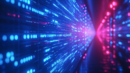 Obraz premium Abstract Data Projection for Business Insights