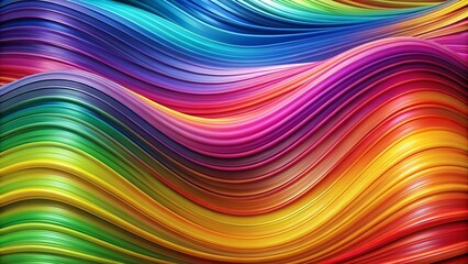 Obraz premium Abstract Dynamic Colorful Swirling Lines of Vivid Hues with Smooth Transitions and a Seductive Depth