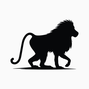 recommend clip art: Baboon silhouette vector 