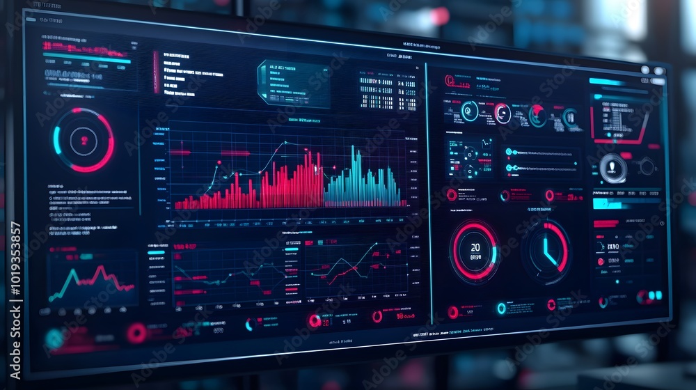 Aufkleber 27. a digital dashboard displaying real-time esg metrics in a corporate setting