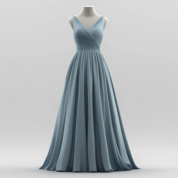lilac floral bridesmaid dress Off-Shoulder Sheath Pleated Satin Light Blue Bridesmaid Dress BD136 US16 / Custom Color