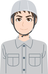 男性作業員（アジア人）