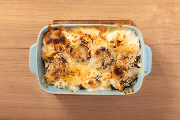 ナスのマカロニグラタン