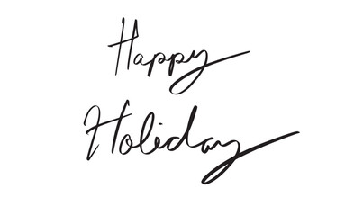 happy holiday black dark color calligraphy script text font hand written lettering merry christmas xmas happy new year 2024 2025 2026 time calendar december january event party sale buy advertisement