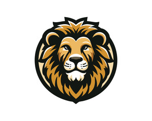 Lion Head Logo Design Vector illustration
