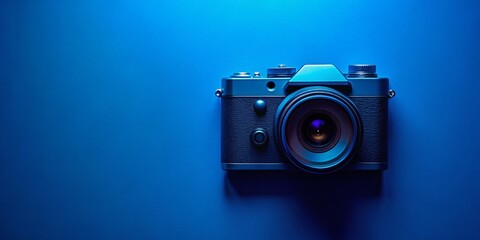 Fototapeta premium Solid Dark Blue Background for Design, Web, and Graphic Projects - Versatile Color Palette Element