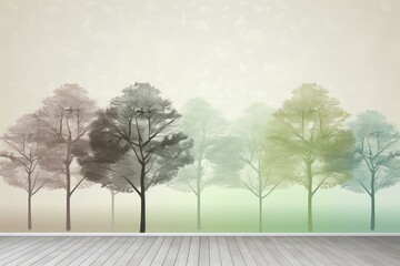 Obraz premium tree in the fog