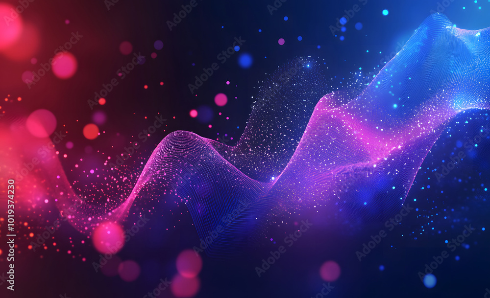 Poster abstract background design with polygonal geometric shapes and connections design, technology concep