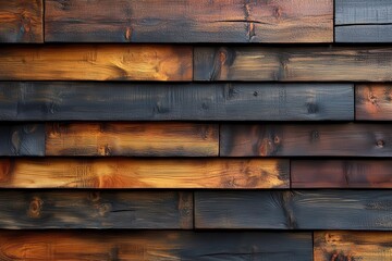 rich texture of wooden wall panels featuring horizontal stripes capturing the warm tones and organic patterns ideal for modern architectural elements and interior design applications
