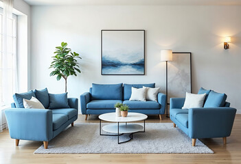 Fototapeta premium Interior Design With Furniture for a Modern Living Room