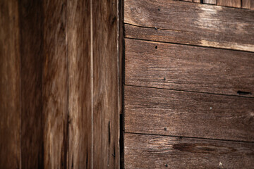 Close up of old wooden wall texture.