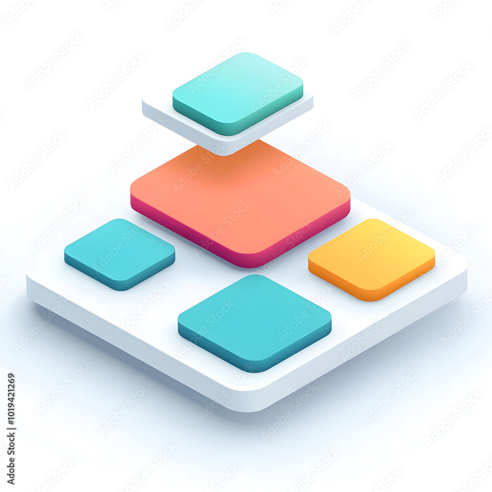 Poster abstract modern colorful color bubbles with a white background design and blank text boxes for the e