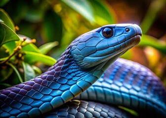 Naklejka premium Understanding the Black Mamba Snake: Characteristics, Habitat, and Behavior of This Venomous Species