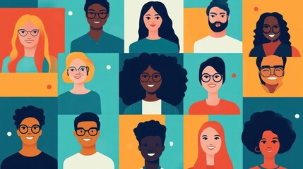 Asian and Sub-Saharan African professionals working in multicultural remote teams, fostering global collaboration and diversity