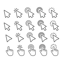 mouse icon collection outlines