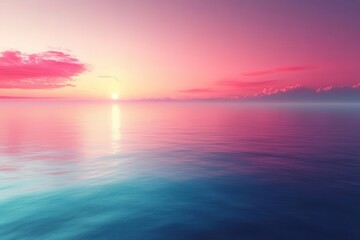 Fototapeta premium serene gradient blending soft blue and pink hues gentle transition creates calming dreamlike atmosphere perfect for backgrounds or minimalist designs